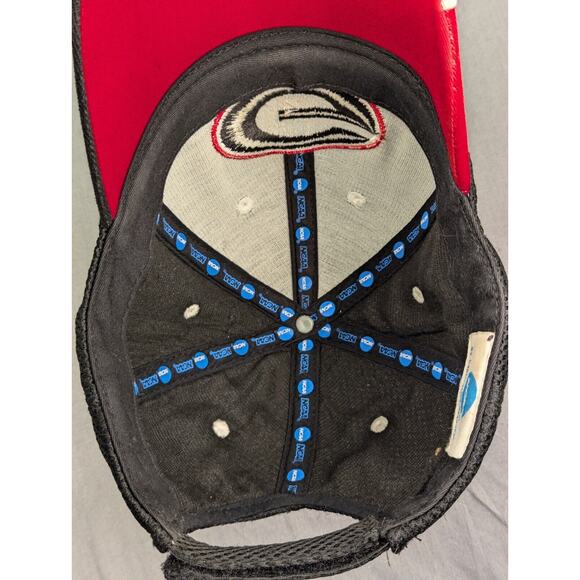 Georgia Bulldogs Hat Adjustable Cap Black Red One Size NCAA Captivating Headgear - Picture 12 of 12